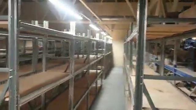 Мезонин этажный стеллаж на основе полочных стеллажей