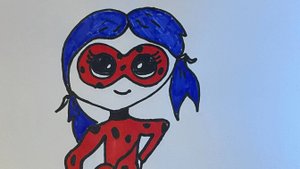 леди баг мультяшная как рисовать поэтапно