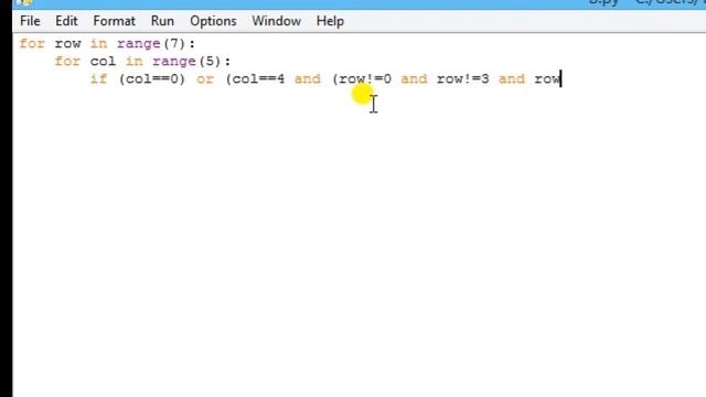 Python Pattern Programs | Printing Stars "*" in B Shape