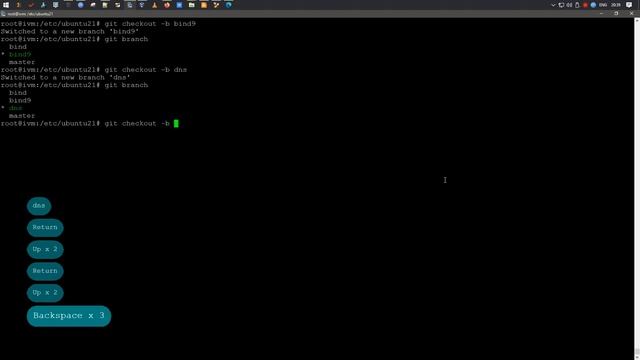 Создадим и переключимся на ветку одной командой Git на Ubuntu 21.04 смотреть онлайн