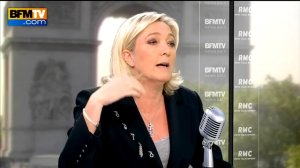 BFMTV Bourdin direct Marine Le Pen 27-05-2013