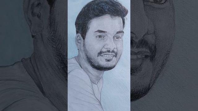 Trailer- Portrait sketch with black pencil | SHARIF D| Sponsored by Golakonda Ramesh |