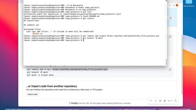 Connecting a Local Git Repo to Github: Git and Github Tutorial Series (Video 3) смотреть онлайн