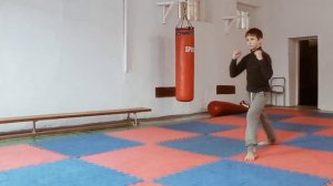 Рэнраку на 10 кю.Ката "Тайкиоку соно ичи". Шин киокушинкай каратэ.