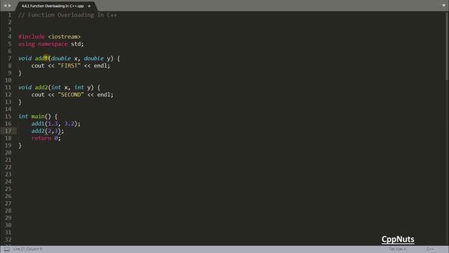 Function Overloading In C++