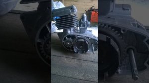 Форсированный мотор от минска.картинг.первый запуск.