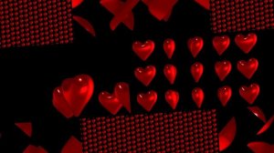 Ассорти абстрактного узора сердец. Видеоарт для концерта, эвент мероприятия, корпоратива компании.