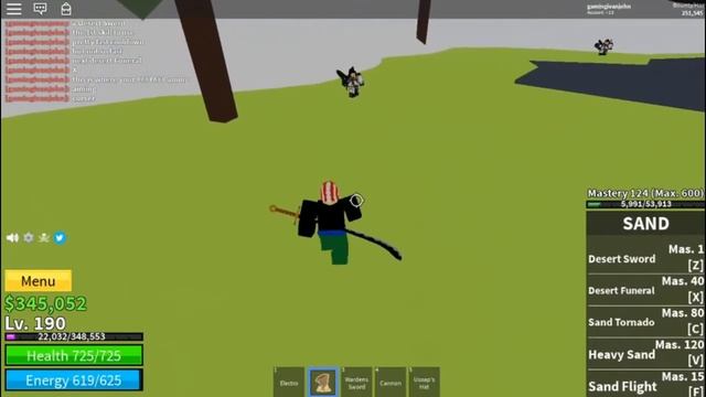 Sand fruit Showcase|Blox Fruits| смотреть онлайн