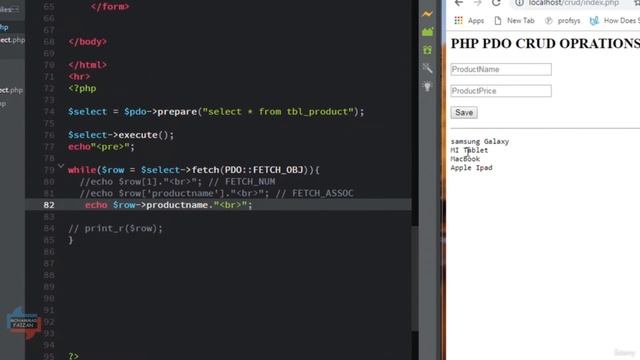 CRUD Operation with PDO (PHP Data Objects)