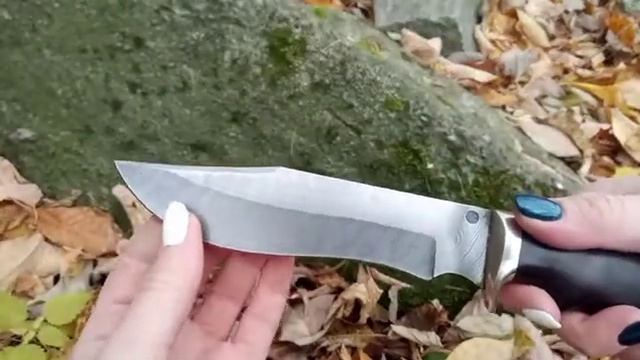 Обзор на промысловый кованый дамасский нож "Леший"