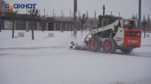 Японский сад готовят к открытию показываем заснеженный парк «Краснодар» Сергея Галицкого