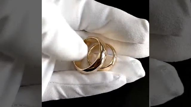 Широкие плоские обручальные кольца бублики из красного золота смотреть онлайн