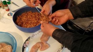 Домашняя колбаса из печени с рисом!