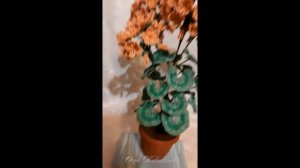 Оранжевая Герань Из Бисера