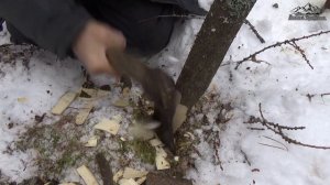 Зимний ручей, ловушки для золота