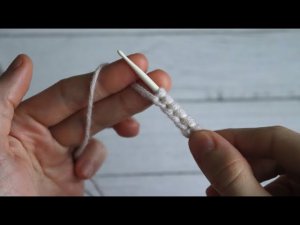 Набор петель на спицы сразу с мотка