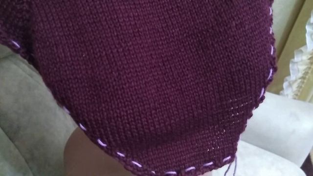 МК по вязанию манишки из тончайшего кашемира с шелком. Завершенный проект