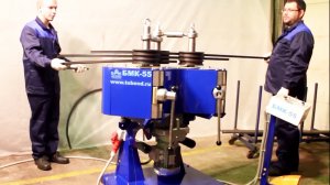 Гибка труб потоком в 6 раз быстрее за счет многоручьевой оснастки Профилегиб 3RE-80 производства БМК