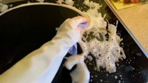 Пробуем новое средство для стеклокерамики! (Средство -огонь!)