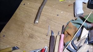 Штихель из спицы старого зонтика