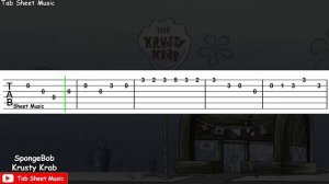 SpongeBob - Krusty Krab Theme Guitar Tutorial