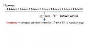 Медиана как статистическая характеристика
