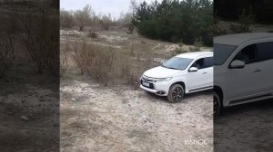 Mitsubishi Padjero sport 2016 off road бездорожье песок лес Митсубиши Новый Митсубиси Паджеро спорт
