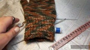 МК.❄? Самые простые?❄ ❄?ВАРЕЖКИ СПИЦАМИ?❄. Мужские . Попетельный МК . Часть 1.