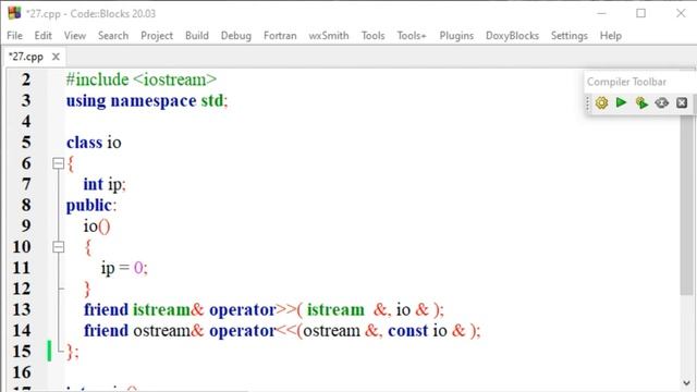 Insertion and Extraction Operators Overloading | Operator Overloading | #C++ | #Demo Program 27