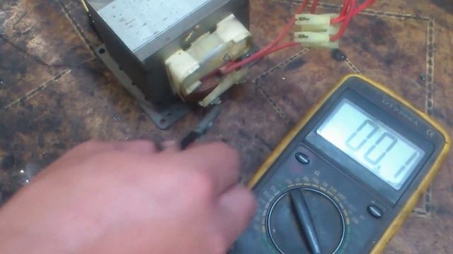 Еще один способ проверки трансформатора СВЧ.