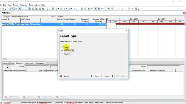 How to import & Export your Project file in Primavera P6 смотреть онлайн