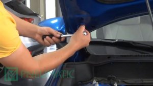 Установка амортизаторов (упоров) капота Mazda CX 3 (арт. KU-MZ-CX03-00) от upory.ru