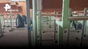 Новое видео из класса школы №88 в Ижевске, на котором слышна стрельба / РЕН Новости