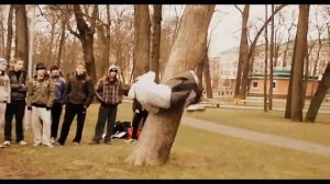 Валл спин реверс с локтя (Parkour Tricks)