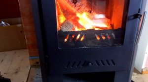 Печь-камин "Бранденбург" .Два с половиной часа топки.