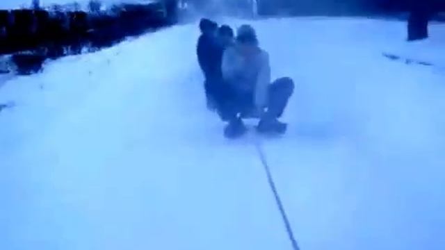 Прикол. Катание на санках часть 4 смотреть онлайн