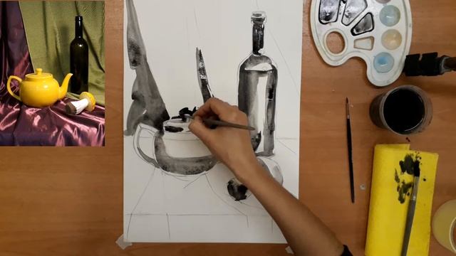 Натюрморт "Гризайль" смотреть онлайн