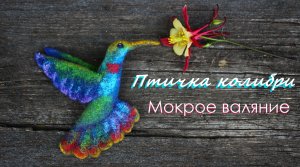 МК по валянию птички Колибри.