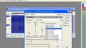 41  Эффекты в программе Sound Forge Pro 10  Реверберация