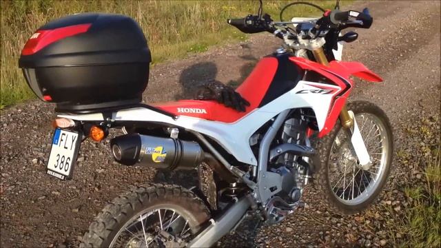Honda CRF250L 2013 with LeoVince slip-on. смотреть онлайн