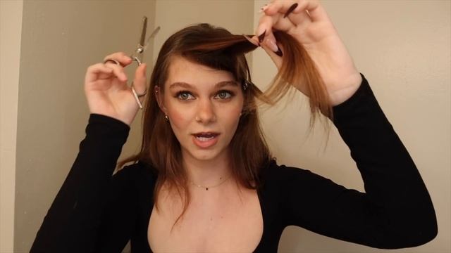 how i cut and style my curtain bangs смотреть онлайн