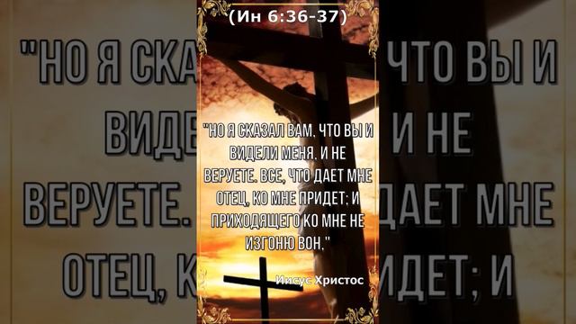 Евангелие от Иоанна. 6:36-37