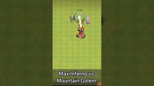 clash of clans Max Inferno vs mountain golem war #ultimate #klaus #eric #gaming #kids #live #king