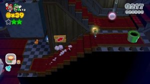 Финал Super Mario 3D World на Nintendo Wii