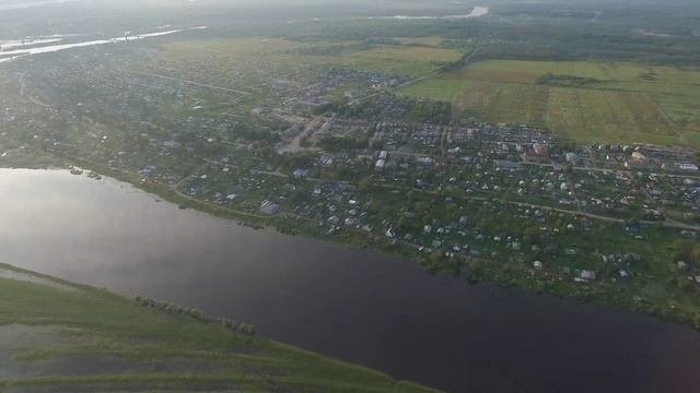 с.Усть-Кулом . Аэросъемка . 26.07.2019 г.