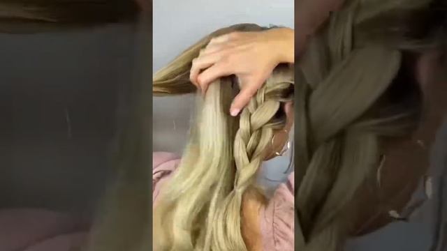 Прическа для свидания ? Простая прическа с плетением виюместо обычного хвоста ? смотреть онлайн