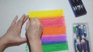 Рисуем волшебное дерево | Масляная пастель | Мастер класс