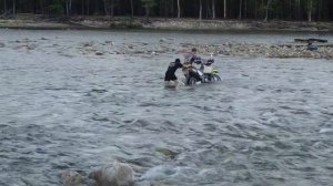 110-й зимник. Первый брод через Баргузин.