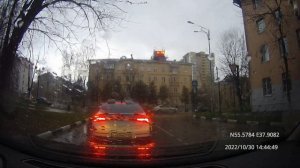 Driving in Moscow region: Лыткарино - Верхнее Мячково 30/10/2022 (timelapse 4x)