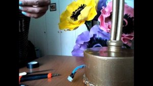 Подключение электрики для светильника из ростовых цветов